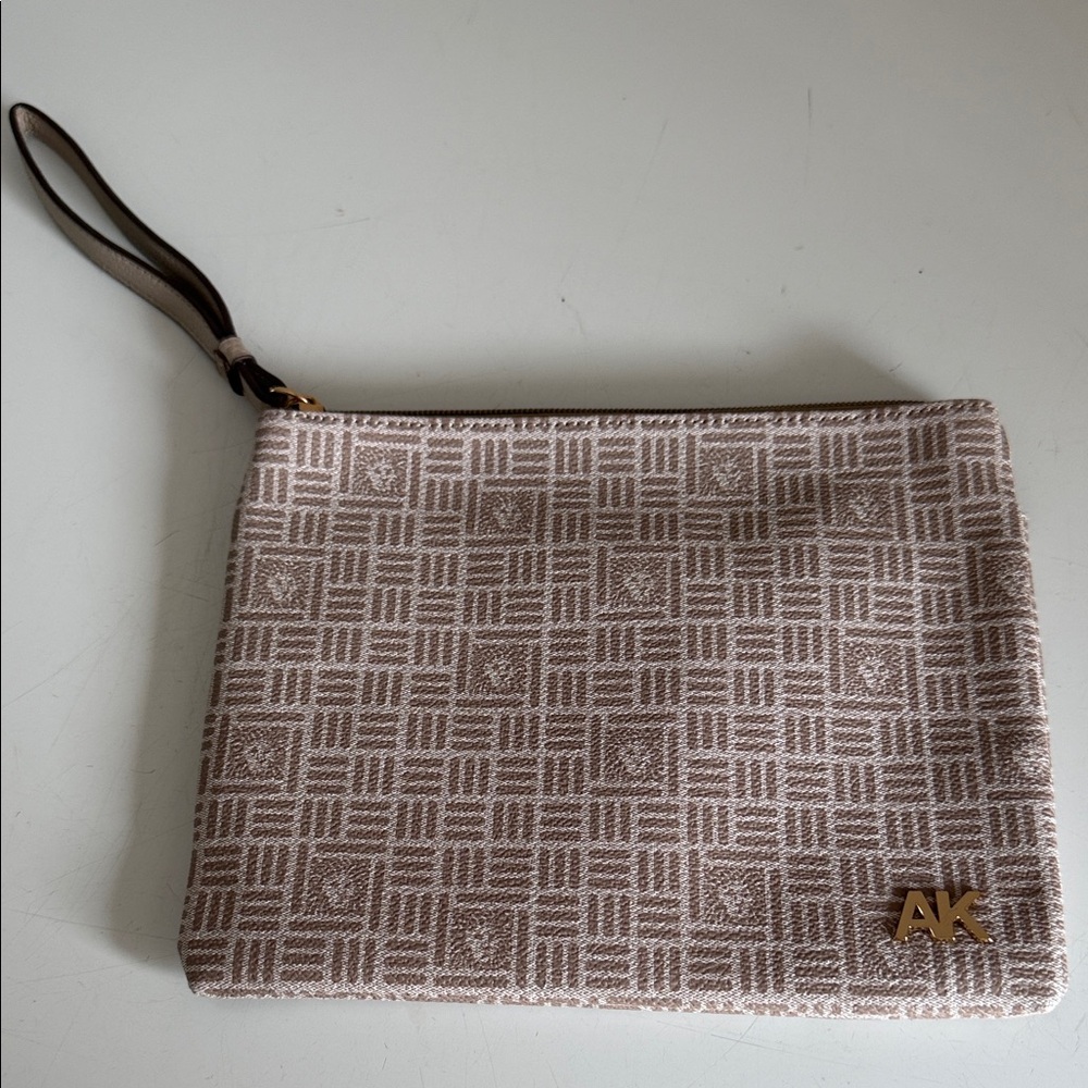 Anne Klein Brown Patterned Wristlet